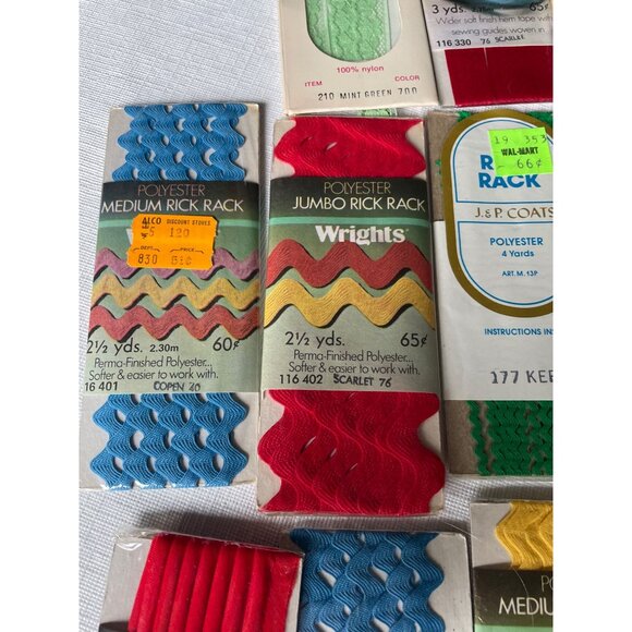 Assorted Crafting Supplies: Seam Tape Rick Rack & Bias Tape Vintage - Picture 5 of 11